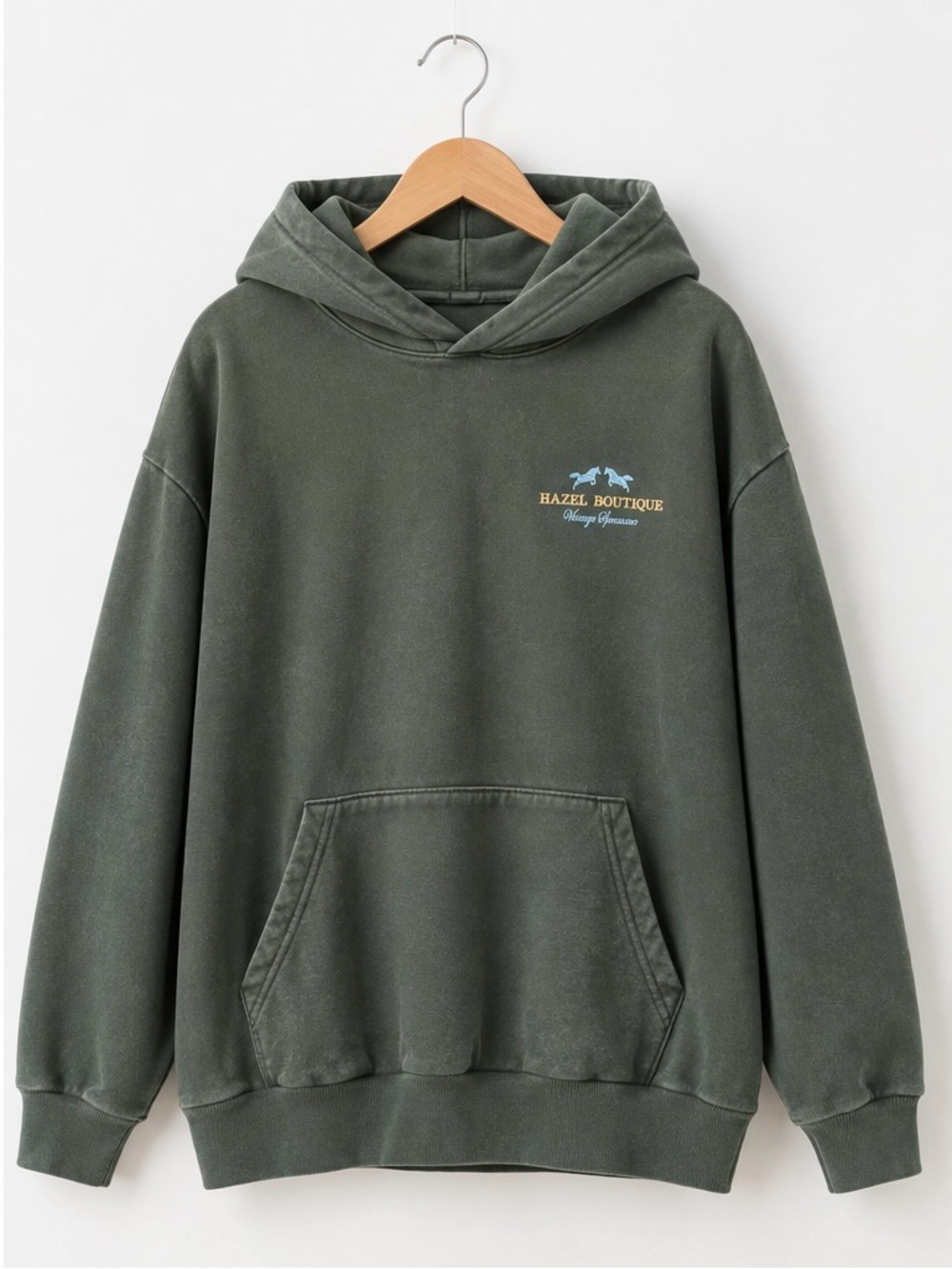 Hazel Boutique Olive Green Women's Pullover Hoodie